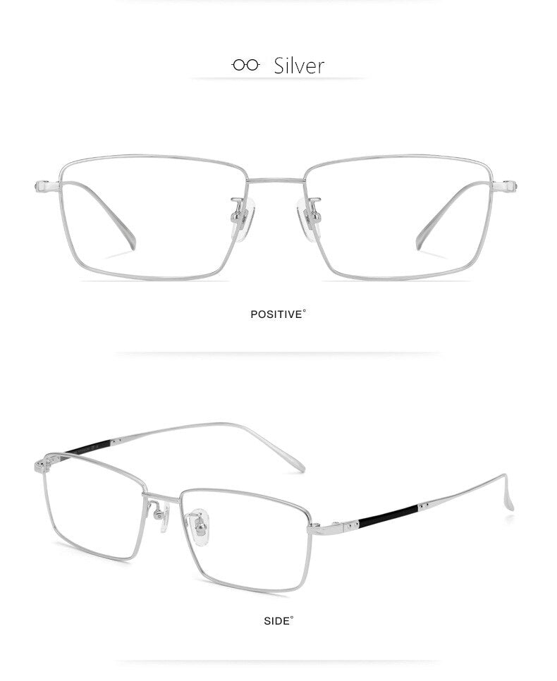 Yamaruili Men's Full Rim Titanium Alloy Frame Eyeglasses CK1045 Full Rim Yimaruili Eyeglasses