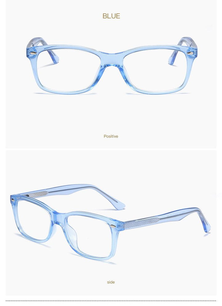 Hotony Women's Full Rim Square Acetate Frame Eyeglasses 2008 Full Rim Hotony