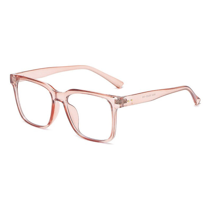 Hotony Unisex Full Rim Square Acetate Eyeglasses 8822 Full Rim Hotony Pink