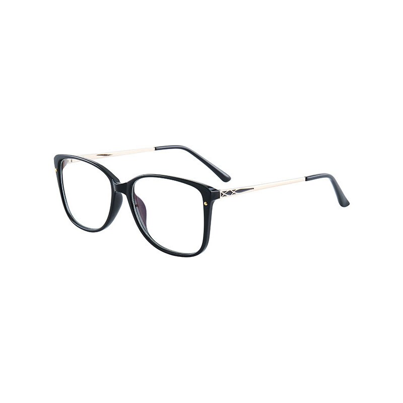 Hotony Women's Full Rim TR 90 Resin Square Frame Eyeglasses 7034 Full Rim Hotony black