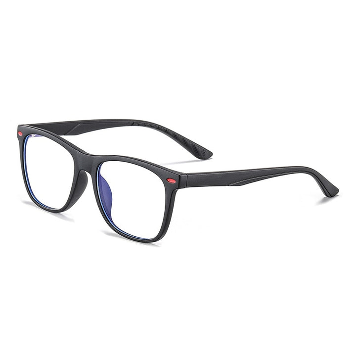 Yimaruili Unisex Youth Full Rim TR 90 Resin Acetate Frame Anti Blue Light Computer Eyeglasses 5102 Full Rim Yimaruili Eyeglasses Matte Black
