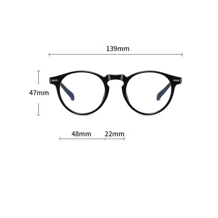 Reven Jate Unisex Full Rim Round Tr 90 Eyeglasses 3512 Full Rim Reven Jate
