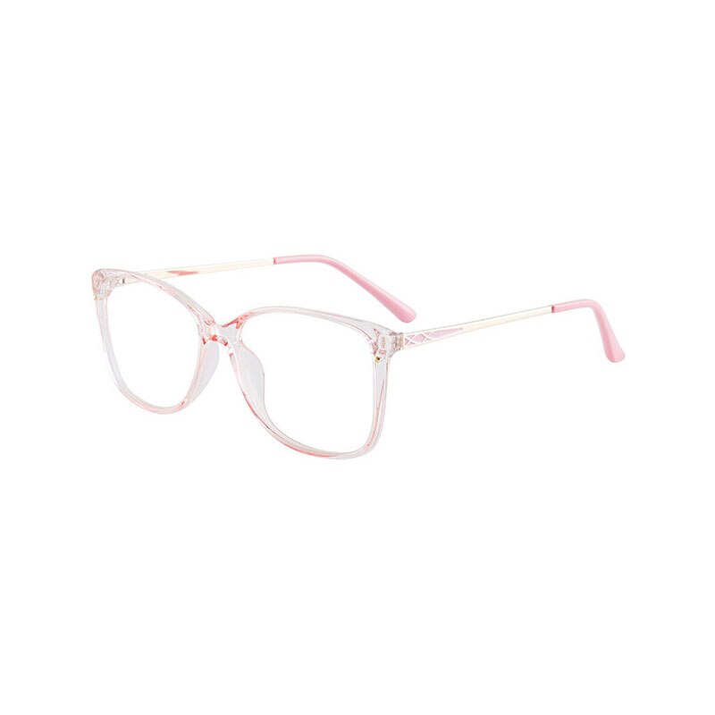 Hotony Women's Full Rim TR 90 Resin Square Frame Eyeglasses 7034 Full Rim Hotony Pink