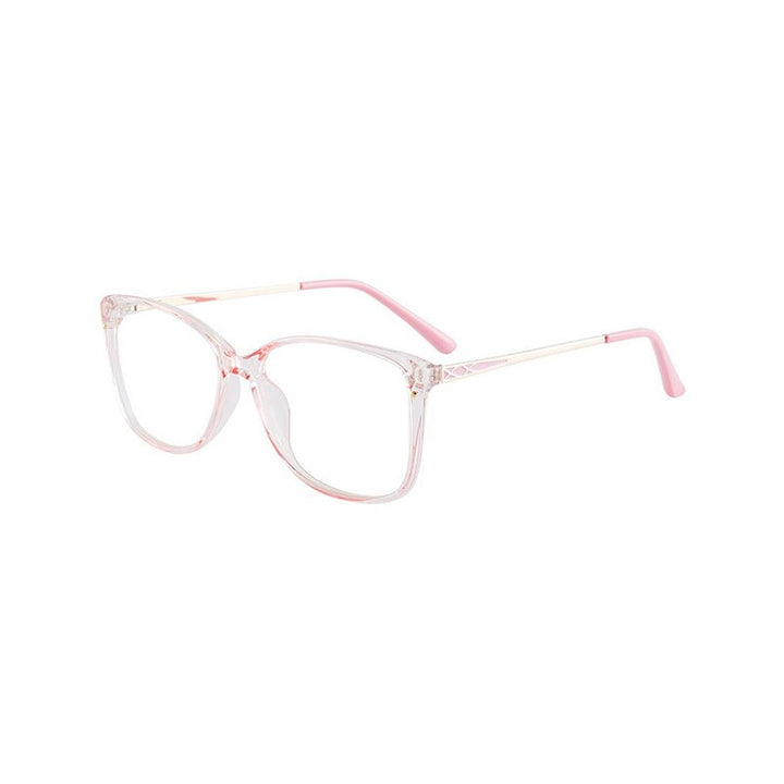Hotony Women's Full Rim TR 90 Resin Square Frame Eyeglasses 7034 Full Rim Hotony Pink