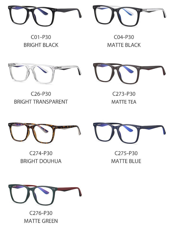 Hotochki Men's Full Rim Acetate Frame Anti Blue Light Lens Eyeglasses 2322 Full Rim Hotochki