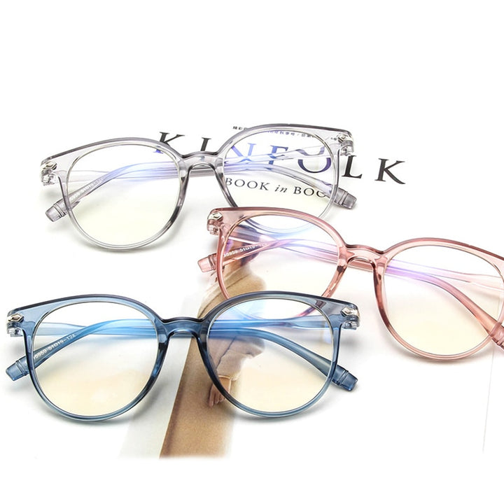 Hotochki Women's Full Rim Transparent Plastic Frame Eyeglasses 15959 Full Rim Hotochki