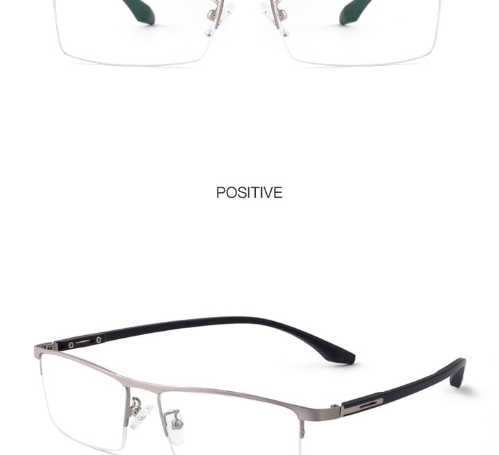Hotochki Unisex Semi Rim Alloy Frame Eyeglasses P9001 Semi Rim Hotochki