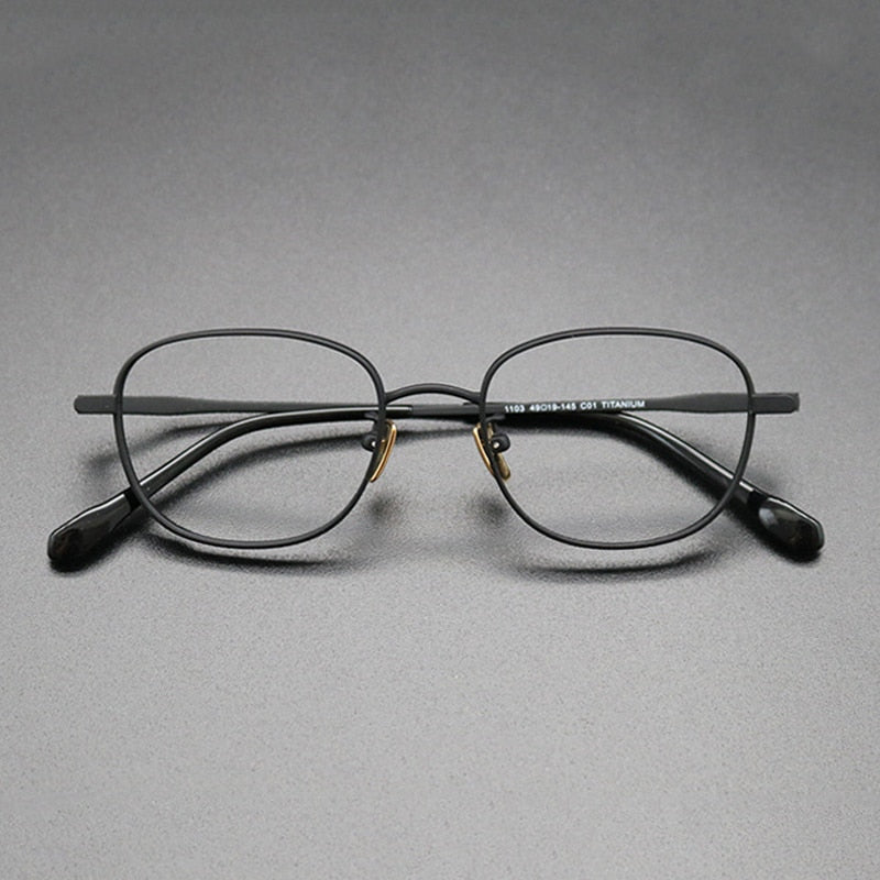 Gatenac Unisex Full Rim Square Titanium Frame Eyeglasses Gxyj616 Full Rim Gatenac 4