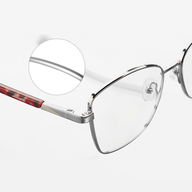 Hotochki Unisex Full Rim Square Alloy Frame Eyeglasses 3010 Full Rim Hotochki