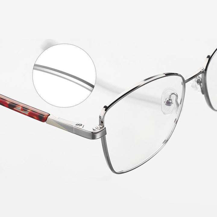 Hotochki Unisex Full Rim Square Alloy Frame Eyeglasses 3010 Full Rim Hotochki