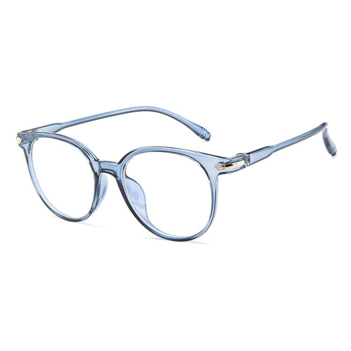 Hotochki Women's Full Rim Transparent Plastic Frame Eyeglasses 15959 Full Rim Hotochki Blue