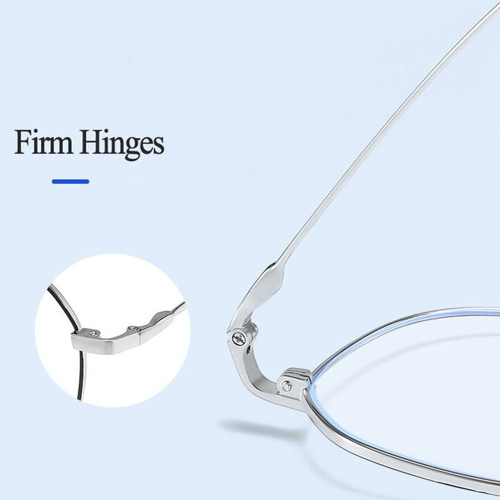 Hotony Unisex Full Rim Alloy Polygonal Frame Eyeglasses Zy9038 Full Rim Hotony