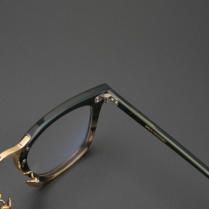 Yimaruili Men's Full Rim Acetate Frame Eyeglasses Y001 Full Rim Yimaruili Eyeglasses