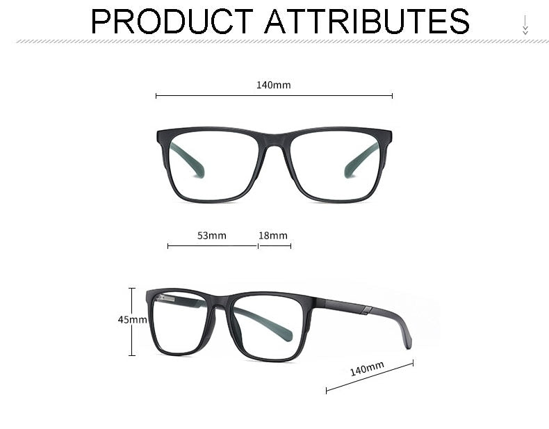 Hotochki Unisex Full Rim TR-90 Resin Frame Eyeglasses 2309 Full Rim Hotochki