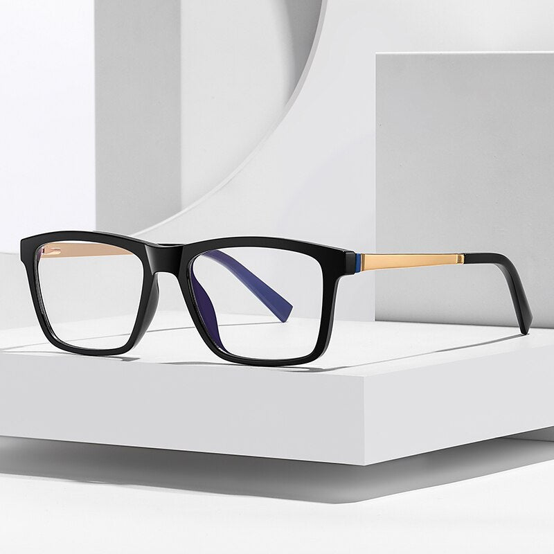 Oveliness Unisex Full Rim Square Tr 90 Titanium Eyeglasses 2078 Full Rim Oveliness