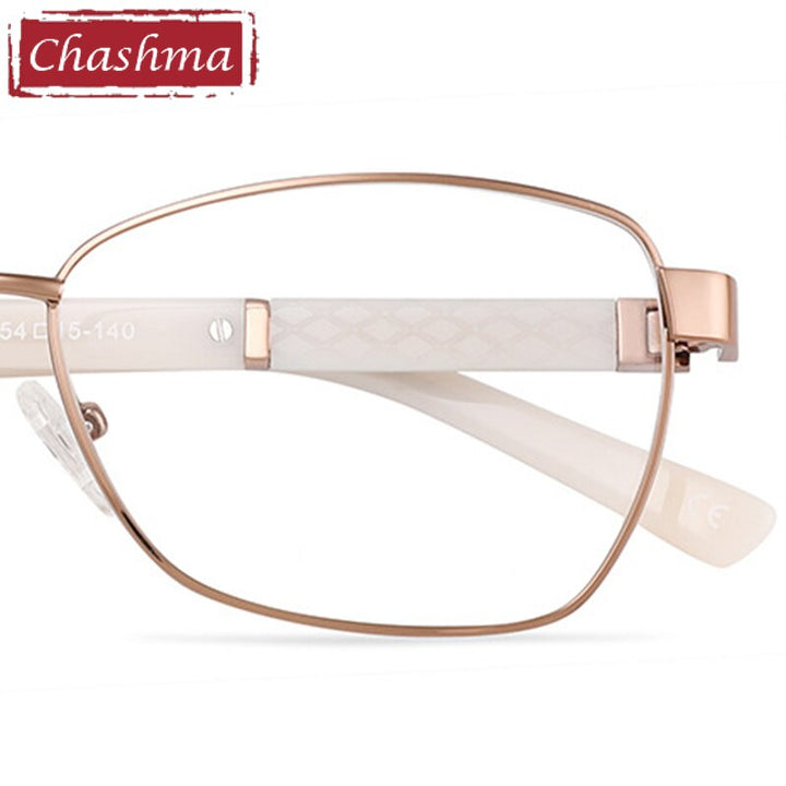 Chashma Women's Full Rim Square Alloy Acetate Eyeglasses 7010 Full Rim Chashma