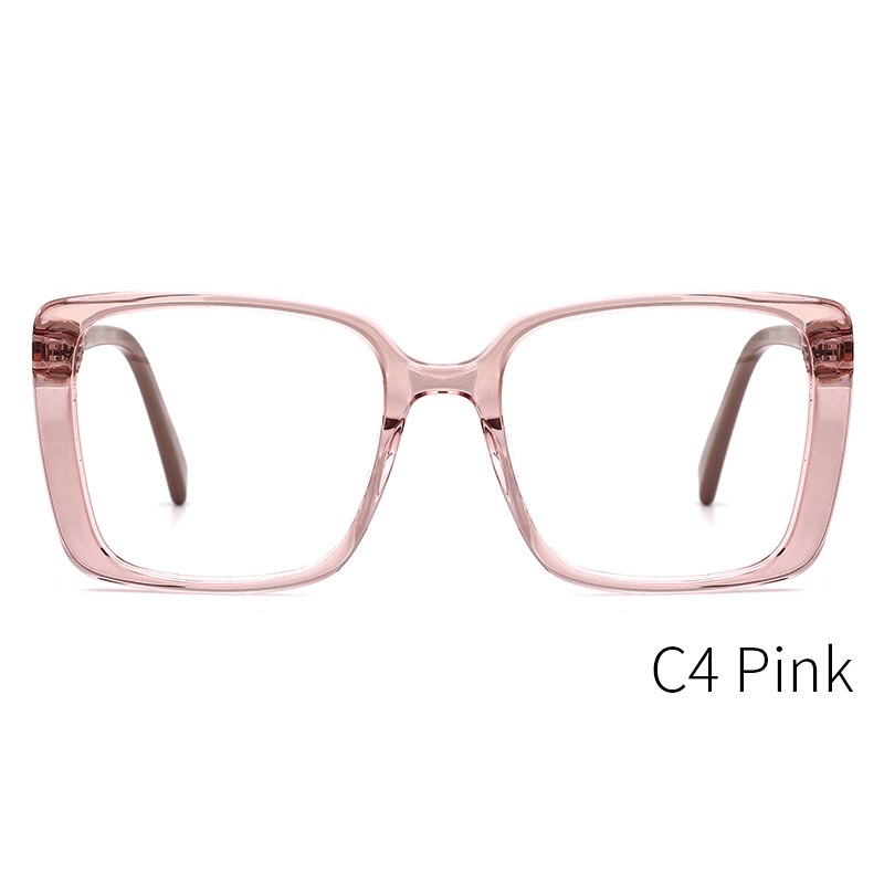 Kansept Women's Full Rim Square Acetate Alloy Frame Eyeglasses Mg6114 Full Rim Kansept MG6114C4