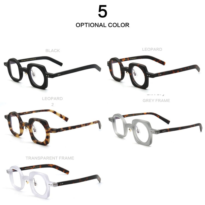 Muzz Women's Full Rim Square Round Acetate Frame Eyeglasses Hp2590 Full Rim Muzz