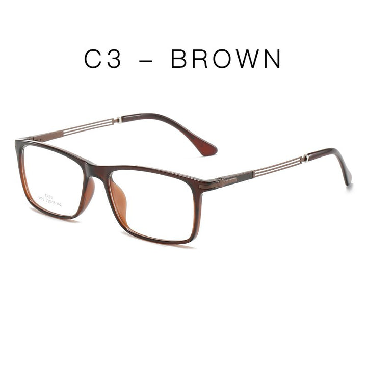 Hotochki Unisex Full Rim Aluminum Magnesium Frame Eyeglasses 9170 Full Rim Hotochki C3