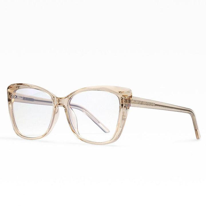 Hotochki Unisex Full Rim Cat Eye TR-90 Resin Frame Eyeglasses 2001 Full Rim Hotochki