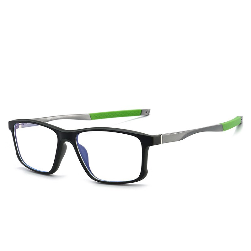CCspace Unisex Full Rim Square Tr 90 Titanium Sport Eyeglasses 47547 Full Rim CCspace 02