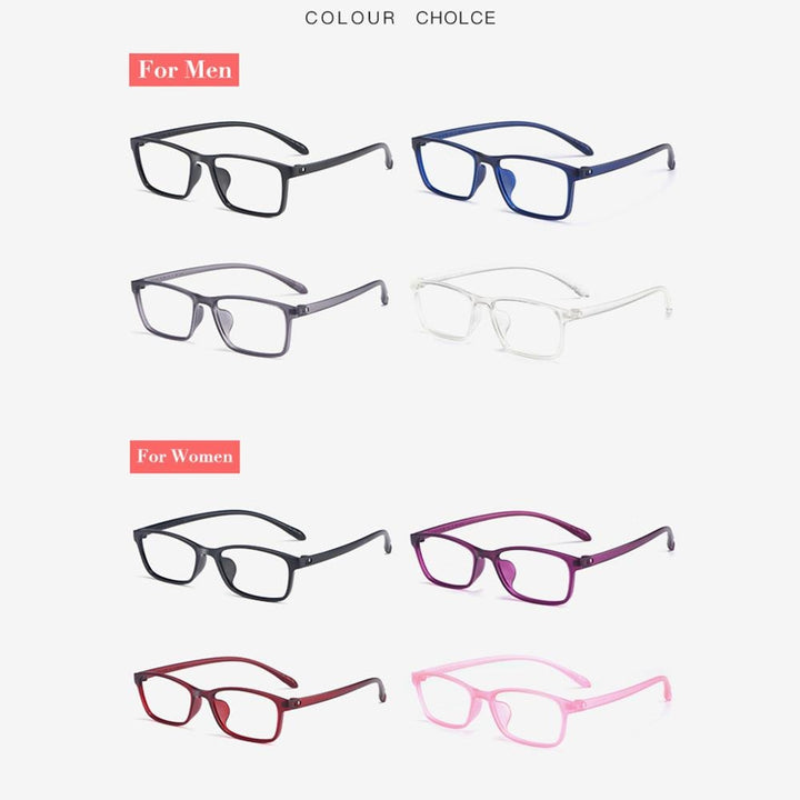 Hotochki Unisex Full Rim TR-90 Resin Frame Eyeglasses X1x2 Full Rim Hotochki