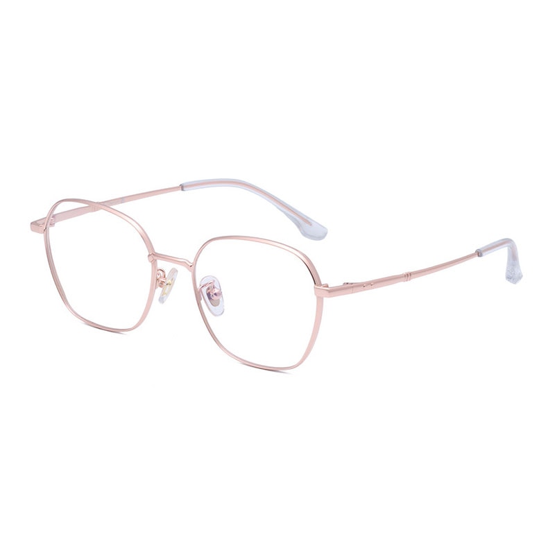 Hotony Unisex Full Rim Polygon Round Titanium Eyeglasses 8009 Full Rim Hotony
