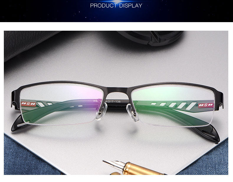 Reven Jate Xs505 Unisex Semi Rim Alloy Tr 90  Eyeglasses Semi Rim Reven Jate