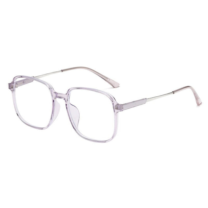 Hotony Unisex Full Rim Round TR 90 Resin Frame Eyeglasses 60152 Full Rim Hotony Purple