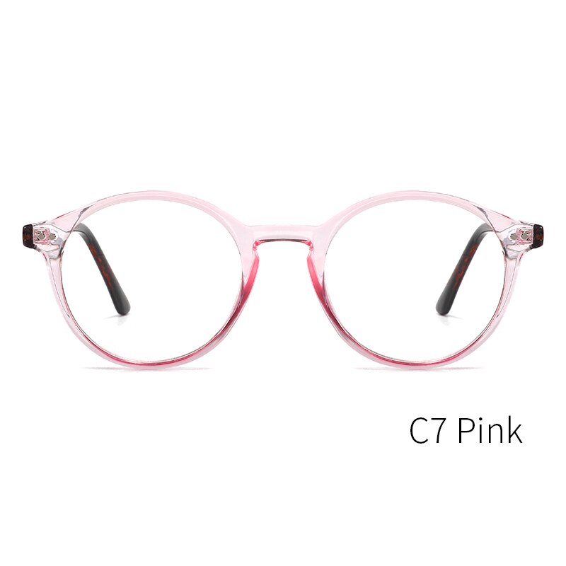 Kansept Unisex Full Rim Round Acetate Titanium Frame Eyeglasses Cp1007 Full Rim Kansept CP1007C7
