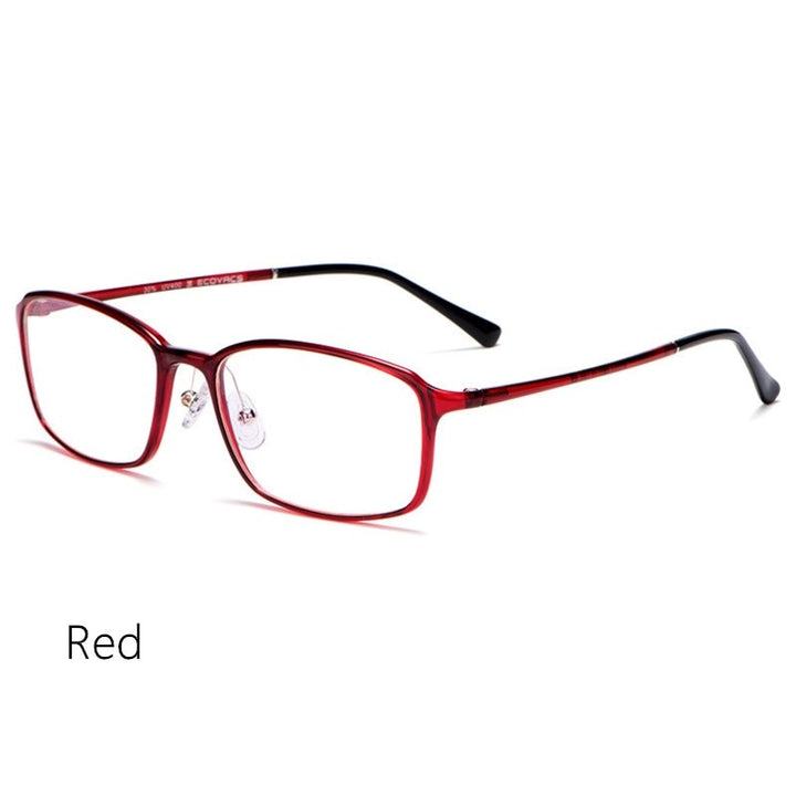 Yimaruili Unisex Full Rim TR 90 Resin Frame Eyeglasses M8003 Full Rim Yimaruili Eyeglasses Red China