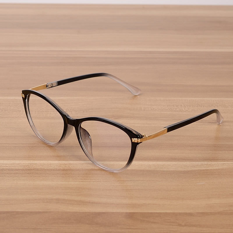 Reven Jate Unisex Full Rim Oval Acetate Eyeglasses C202 Full Rim Reven Jate white-black