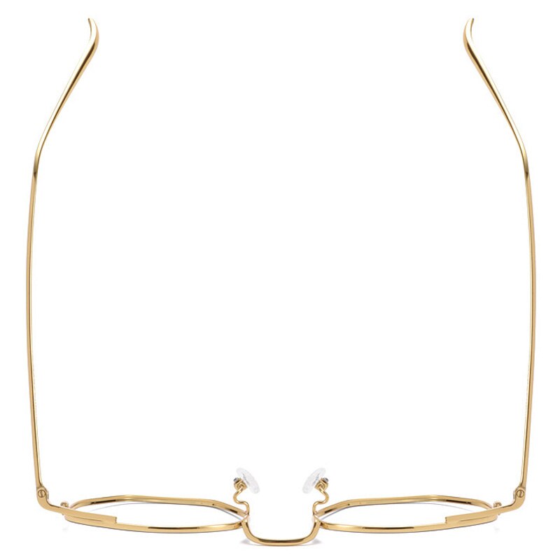 Muzz Men's Full Rim Round Polygon Titanium Frame Eyeglasses S10901 Full Rim Muzz