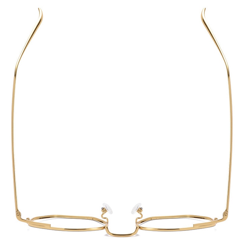 Muzz Full Rim Polygonal Square Titanium Frame Eyeglasses 109011 Full Rim Muzz