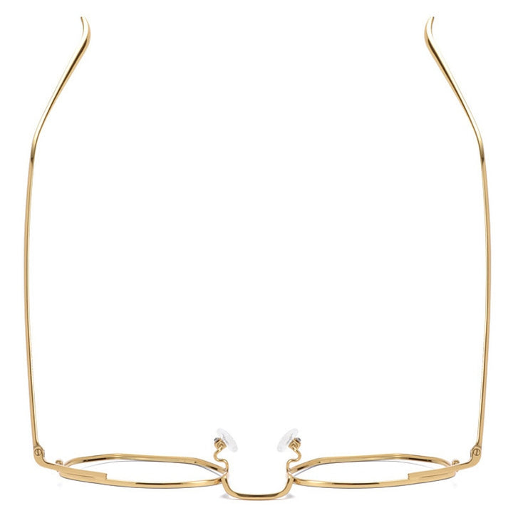 Muzz Full Rim Polygonal Square Titanium Frame Eyeglasses 109011 Full Rim Muzz