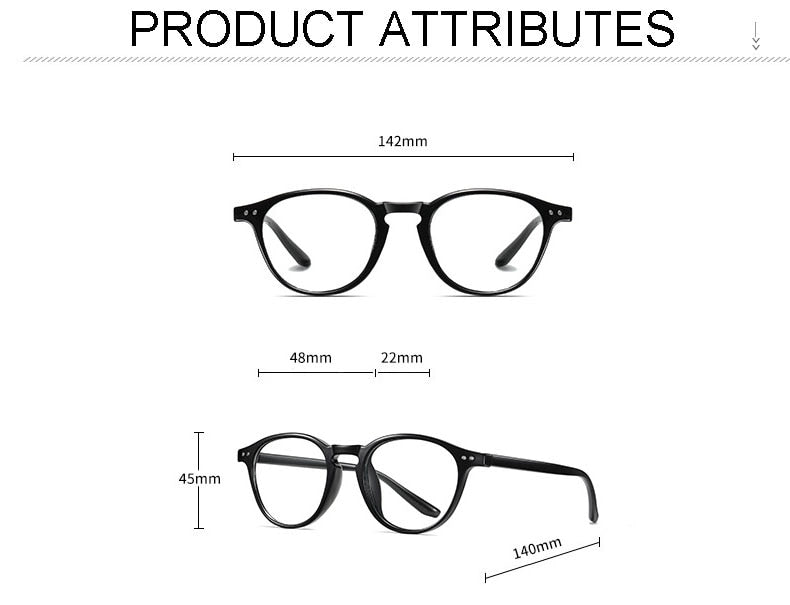 Hotochki Unisex Full Rim Round TR-90 Resin Frame Eyeglasses 2318 Full Rim Hotochki