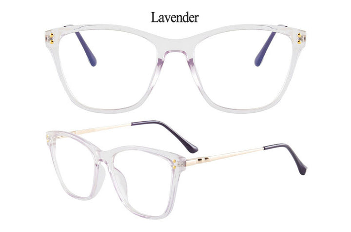 Hotony Women's Full Rim TR 90 Resin Cat Eye Frame Eyeglasses 7032 Full Rim Hotony