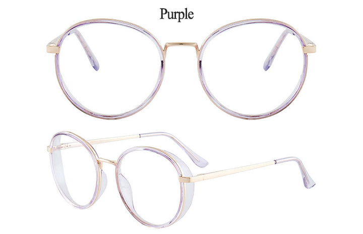 Hotony Women's Full Rim TR 90 Resin Round Frame Eyeglasses 7028 Full Rim Hotony