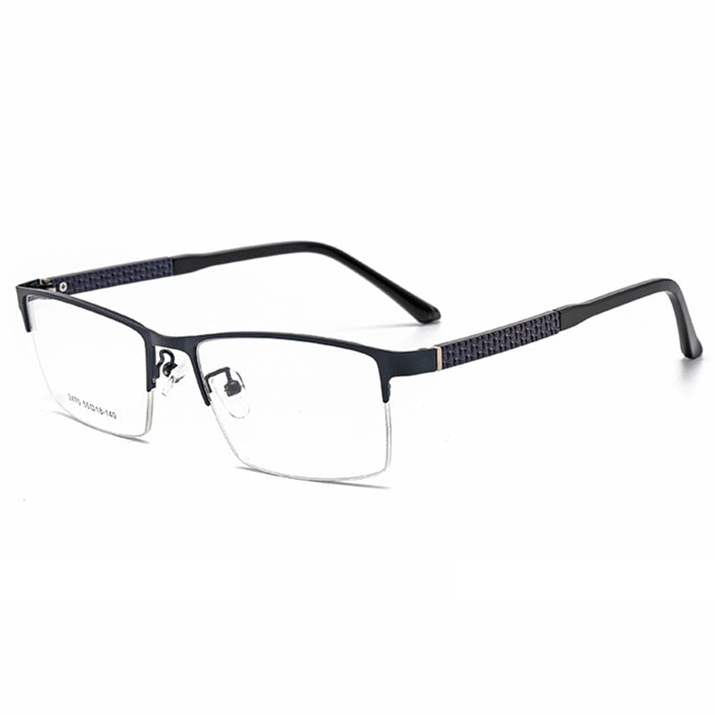 Hotochki Men's Semi Rim Browline Alloy Frame Eyeglasses 2470 Semi Rim Hotochki