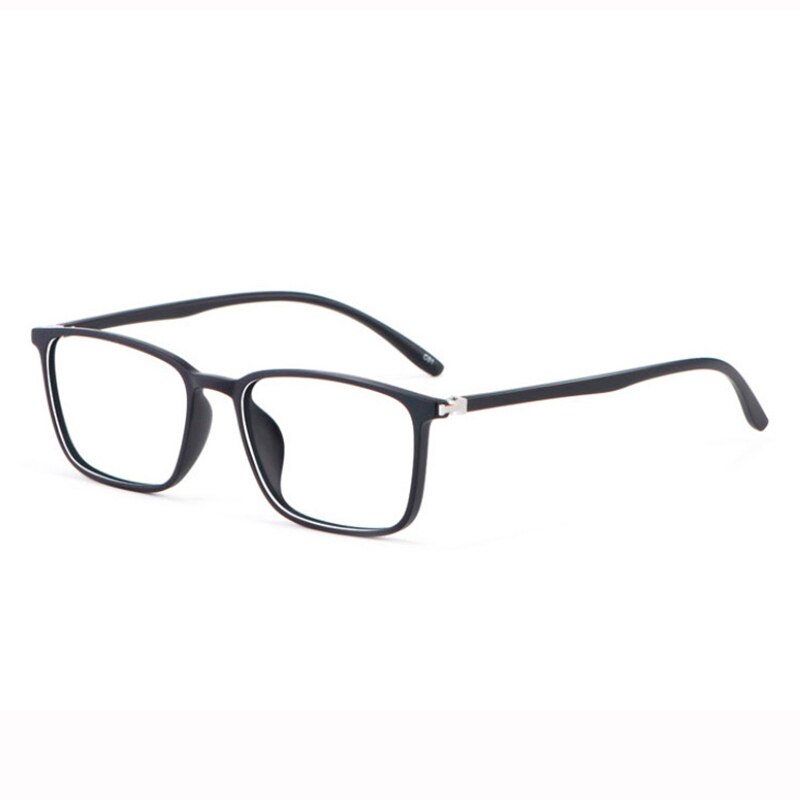 Hotony Unisex Full Rim Square TR 90 Resin Frame Eyeglasses 6633 Full Rim Hotony Shinny Black