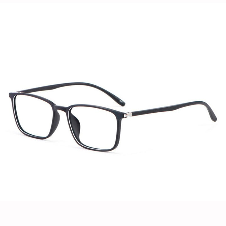 Hotony Unisex Full Rim Square TR 90 Resin Frame Eyeglasses 6633 Full Rim Hotony Shinny Black