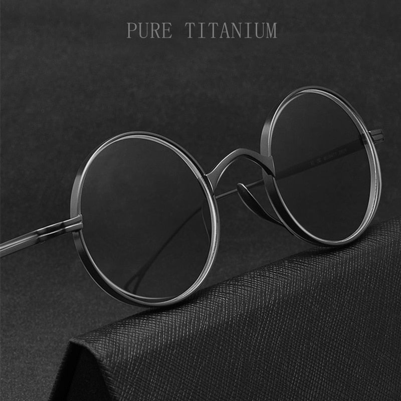 Yimaruili Unisex Full Wide Rim Titanium Frame Eyeglasses 9818CK Full Rim Yimaruili Eyeglasses