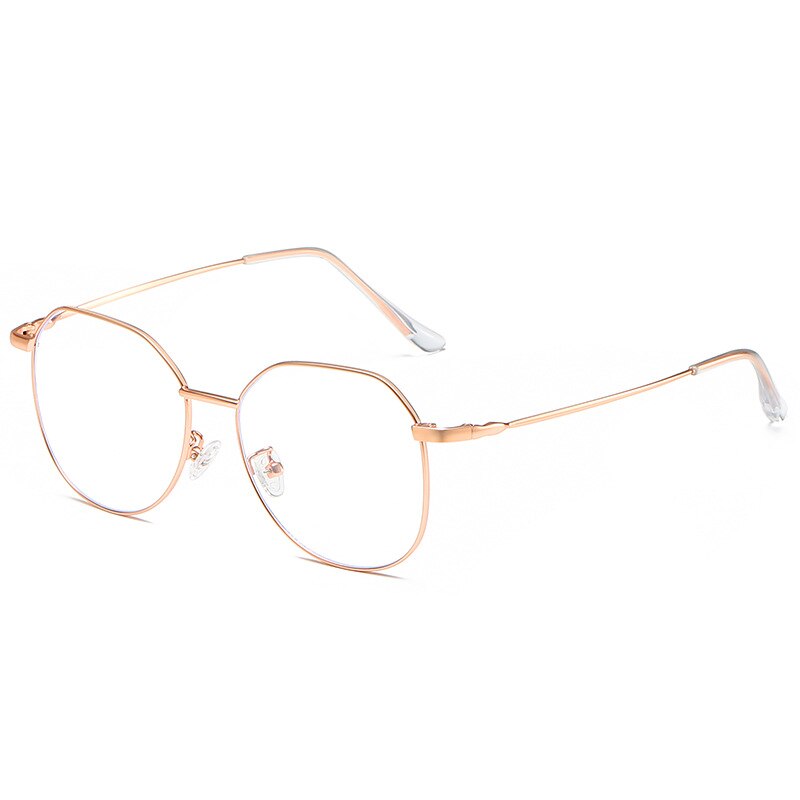 Hotony Unisex Full Rim Alloy Polygonal Frame Eyeglasses Zy9038 Full Rim Hotony