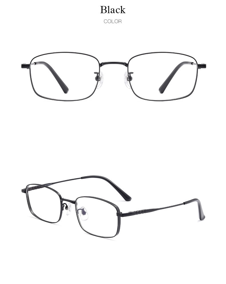 Hotochki Unisex Full Rim Titanium Alloy IP Plated Frame Eyeglasses P15303 Full Rim Hotochki