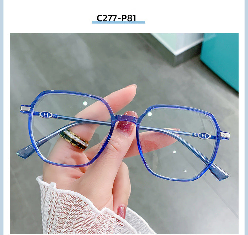Hotony Women's Full Rim TR 90 Resin Square Frame Eyeglasses Lk304 Full Rim Hotony