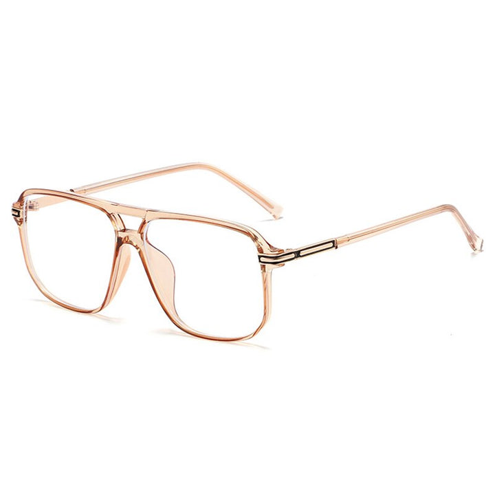 Handoer Unisex Full Rim Round Square Double Bridge Tr 90 Eyeglasses 260 Full Rim Handoer C3