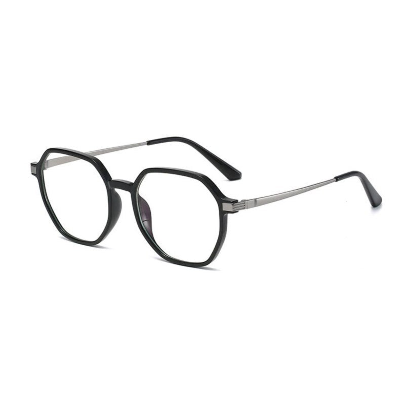 Handoer Unisex Full Rim Polygonal Round Tr 90 Eyeglasses Tr2330 Full Rim Handoer