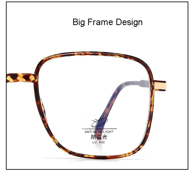 Hotony Unisex Full Rim Square TR 90 Resin Frame Eyeglasses 8877 Full Rim Hotony