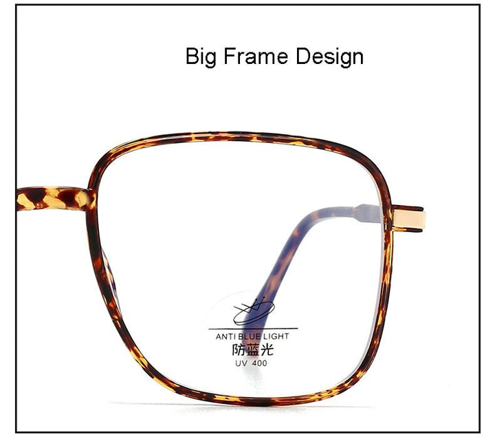 Hotony Unisex Full Rim Square TR 90 Resin Frame Eyeglasses 8877 Full Rim Hotony