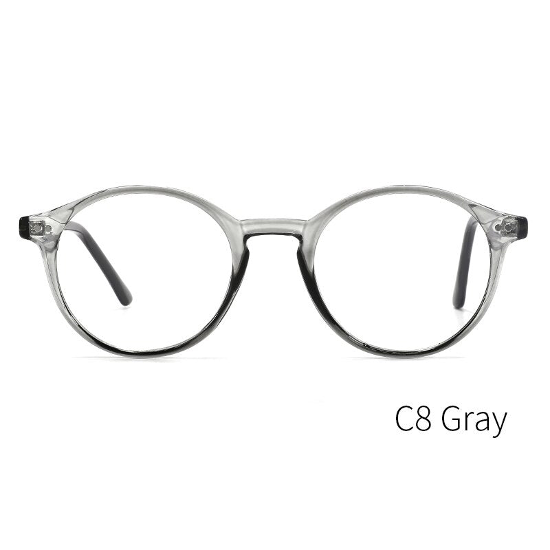 Kansept Unisex Full Rim Round Acetate Titanium Frame Eyeglasses Cp1007 Full Rim Kansept CP1007C8